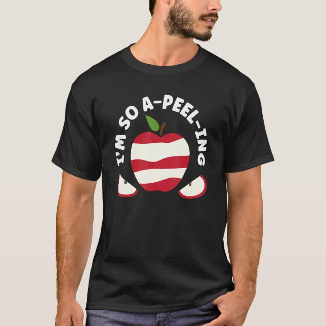 T-shirt Je suis tellement un pelage de pomme de fruits man (Devant)