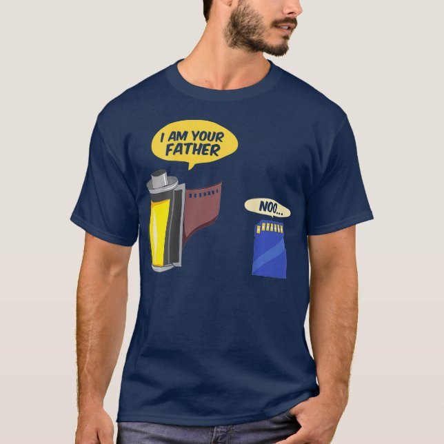 T-shirt Je Suis Ton Père Humour Drôle Hommes Nerd Geek Drô (Devant)