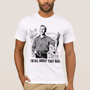 T-shirt JE SUIS TOUT À PROPOS DE CE BASS Funny Fishing T-s