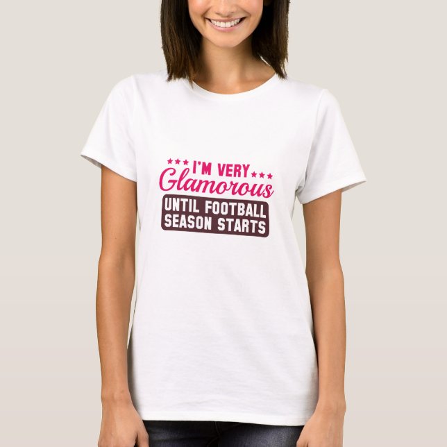 T-shirt Je suis très glamour (Devant)