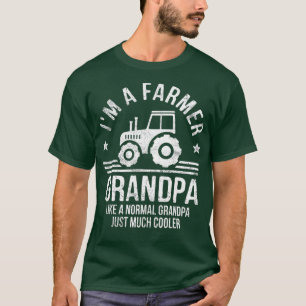 T-shirt Je Suis Un Agriculteur Grand-Père Rancher Cadeaux