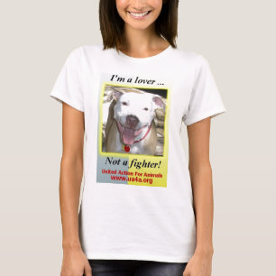 T-shirt Je suis un amant pas un combattant