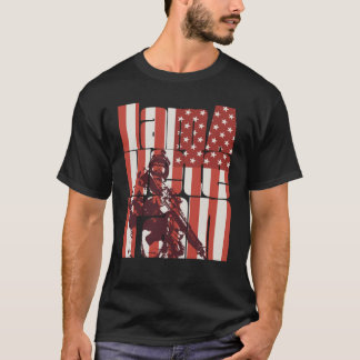 T-shirt Je suis un ancien combattant militaire américain 1