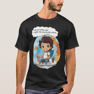 T-shirt Je suis un artiste, et je peins le monde avec des
