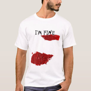 T-shirt Je suis un beau sanglant Splatter de Halloween Sar