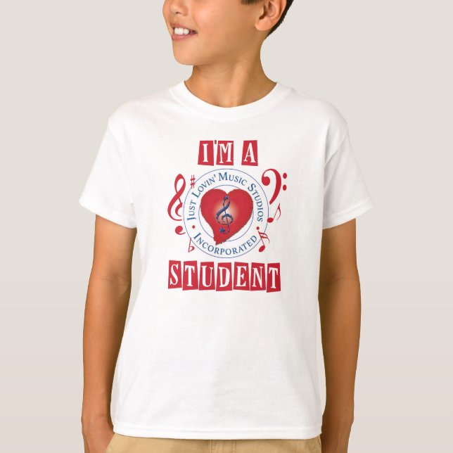 T-shirt Je suis un blanc de base de Hanes ComfortSoft® (Devant)