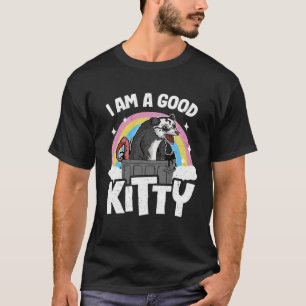 T-shirt Je Suis Un Bon Chat Kitty Street Opossum Rainbow T