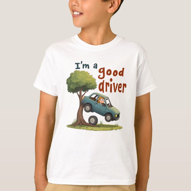 T-shirt "Je suis un bon conducteur" (Devant)