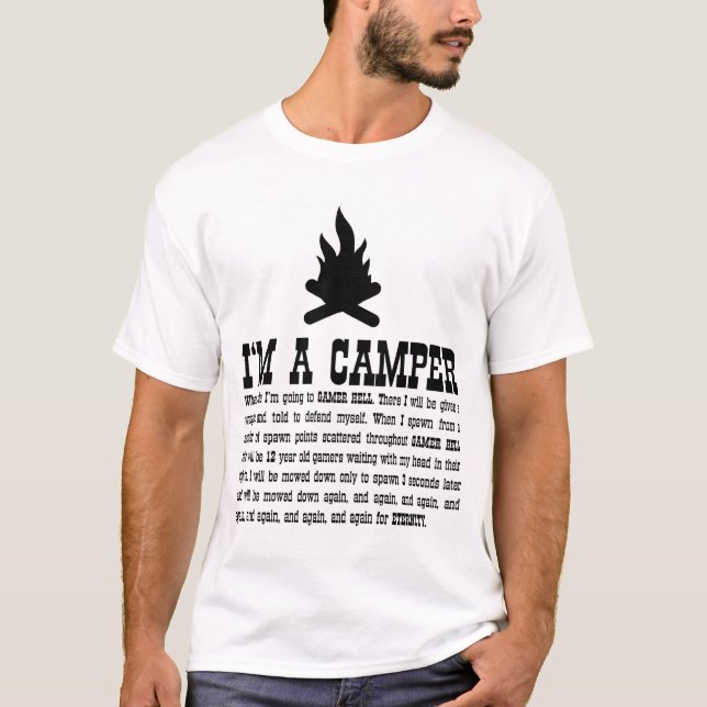 T-shirt Je suis UN CAMPEUR (Devant)