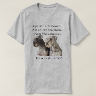 T-shirt Je suis un Cesky Terrier