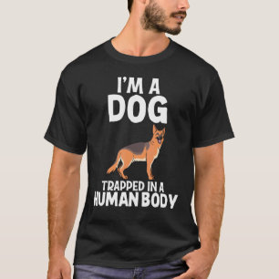 T-shirt Je suis un chien berger allemand Lady Tee