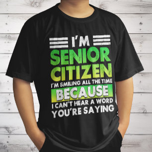 T-shirt JE Suis Un Citoyen Senior JE Souris Tout Le Temps 