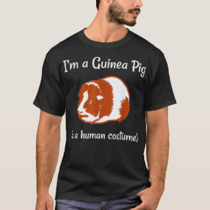 T-shirt Je suis un cochon de Guinée dans un costume humai