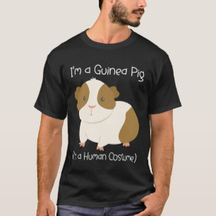 T-shirt Je suis un cochon de Guinée en costume humain