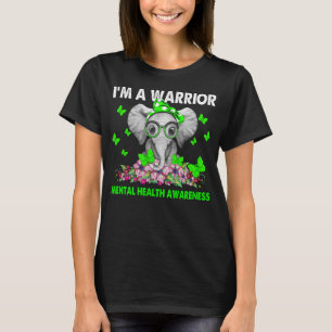 T-shirt Je suis un combattant, un éléphant de sensibilisat