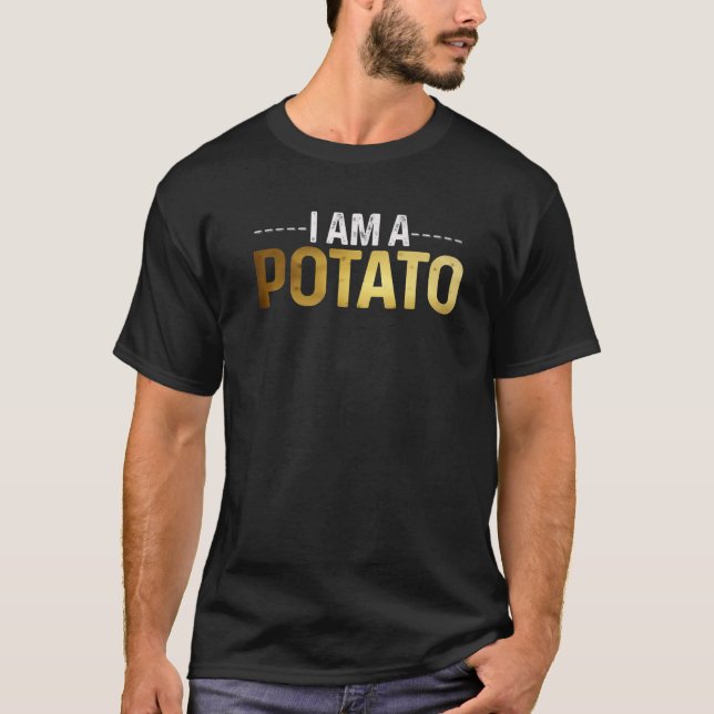 T-shirt Je Suis Un Costume D'Halloween De Pomme De Terre D (Devant)