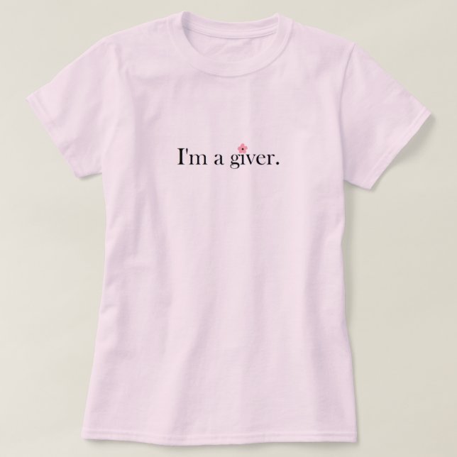 T-shirt Je suis un donateur (Design devant)