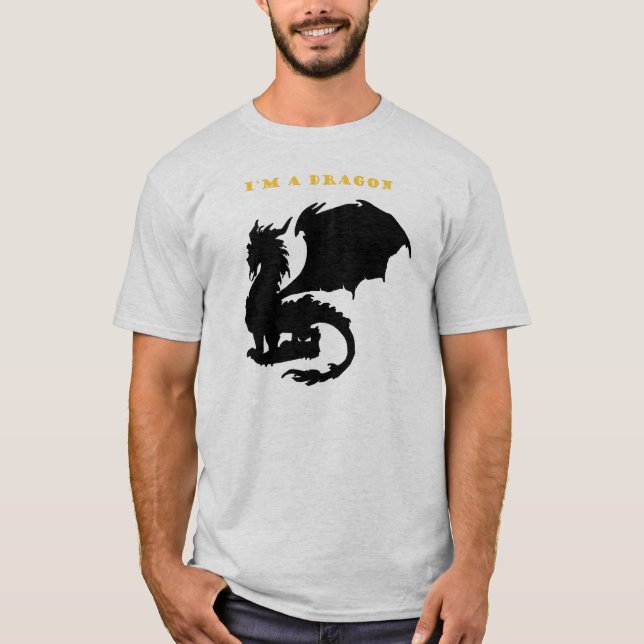 T-shirt Je suis un dragon (Devant)
