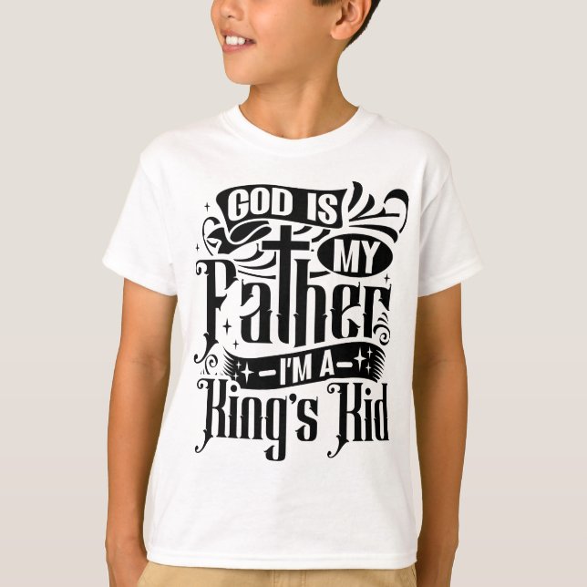 T-SHIRT JE SUIS UN ENFANT DE ROI (01) (Devant)
