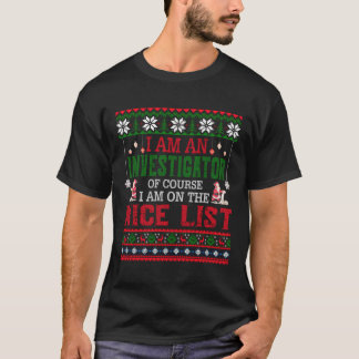T-shirt Je Suis Un Enquêteur Je Suis Sur La Liste De Nice 