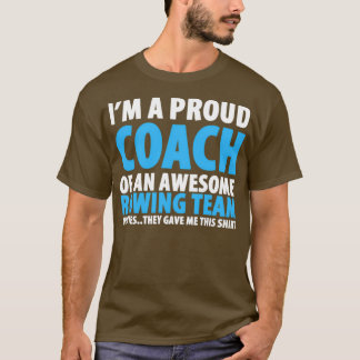 T-shirt Je Suis Un Entraîneur Fière D'Une Équipe De Remorq