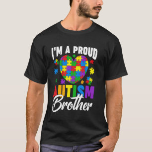 T-shirt Je suis un fier Autisme Frère jour de Sensibilisat
