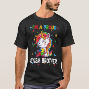 T-shirt Je suis un frère fier de la sensibilisation au cas