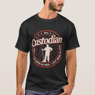 T-shirt Je suis un gardien Je n'arrête pas la poussière de