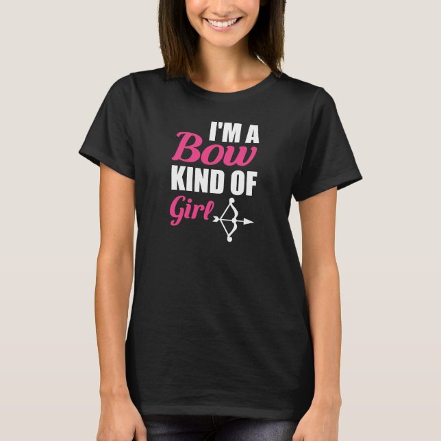 T-shirt Je suis un genre d'arc de Madame Hunter Archery (Devant)