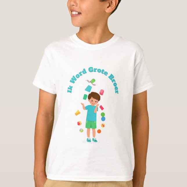 T-shirt Je suis un grand design Broer de Word (Devant)