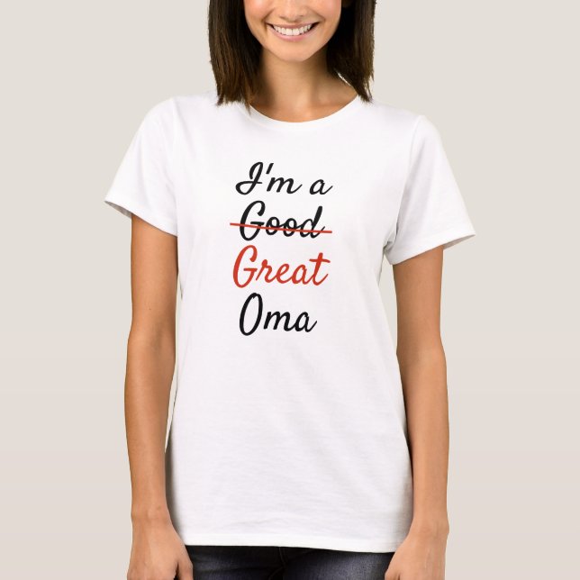 T-shirt Je suis un grand Oma (Devant)
