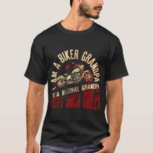 T-shirt Je Suis Un Grand-Pa À Vélo Comme Un Grand-Père Nor