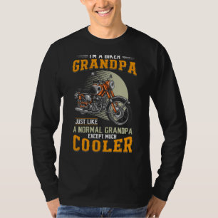 T-shirt Je Suis Un Grand-Père De Vélo Comme Un Fond De Gra