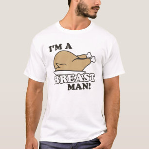T-shirt Je suis un homme de blanc de dinde