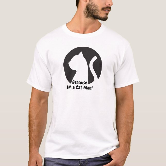 T-shirt Je suis un homme de chat (Devant)