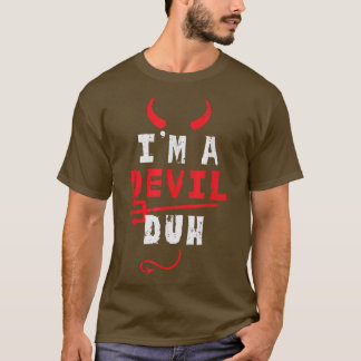 T-shirt Je suis un homme diable drôle costume d'Halloween