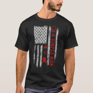 T-shirt Je suis un homme simple Boire Tee - shirt de hocke