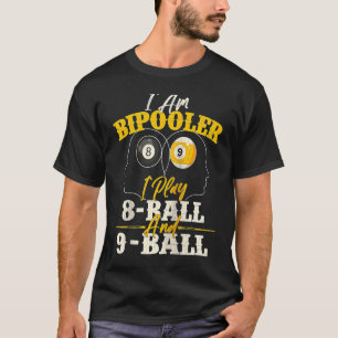 T-shirt Je suis un joueur de billard Bipooler Snooker Game