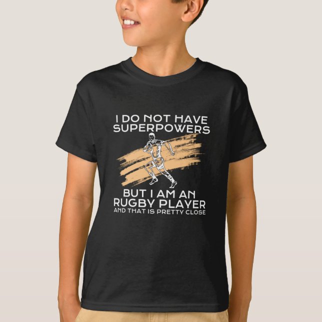 T-shirt je suis un joueur de rugby (Devant)