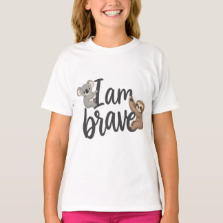 T-shirt Je Suis Un Koala Mignon Et Paresseux Courageux Cro