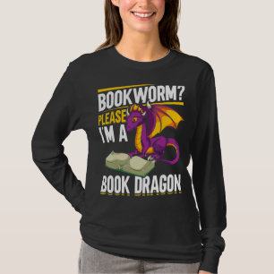 T-shirt Je suis Un Livre Dragon Livre Lecture Bookworm Liv