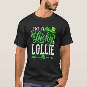 T-shirt Je Suis Un Lucky Lollie Shamrock Jour de la Saint 