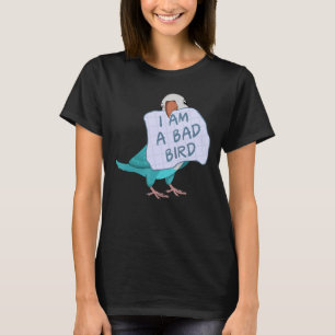 T-shirt Je Suis Un Mauvais Oiseau Je Drôle Perruque De Moi