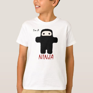 T-shirt Je suis un Ninja dans les enfants noirs