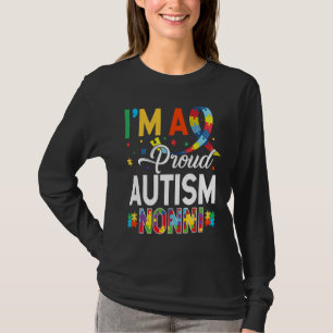 T-shirt Je suis un Nonni Autiste Fier Équipe de Sensibilis