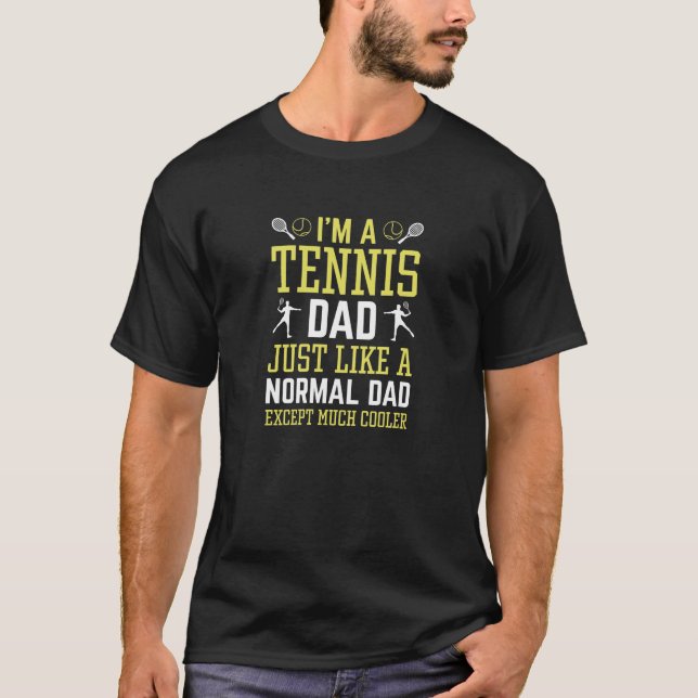 T-shirt Je suis un papa de tennis (Devant)