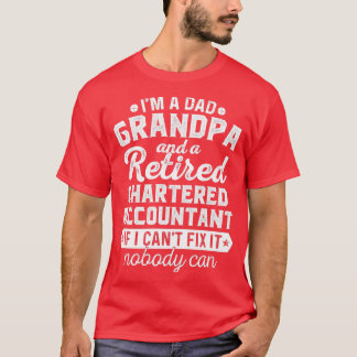 T-shirt Je Suis Un Papa Grand-Père Et Un Comptable Agréé R
