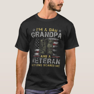 T-shirt Je suis un papa grand-père Fière Vétérinaire Fête