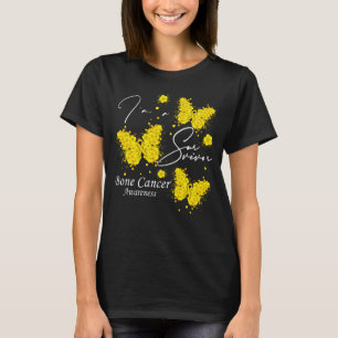 T-shirt Je suis un papillon de sensibilisation au cancer d
