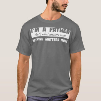 T-shirt Je suis un père qui cite la typographie